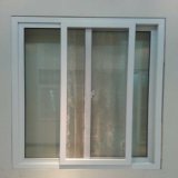 China PVC Profile Frame Glass Casement Swing Window with Screen Mesh