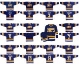 Hanson Brothers Charlestown Chiefs Killer Bergeron Braden Drouin Hockey Jersey