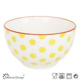 5.5 Inch with DOT Hand Painting Cereal Bowl