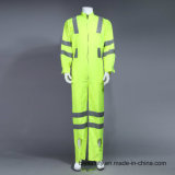 Poly Hi-Viz Reflective Safety Long Sleeve Cocerall with Reflective Tape