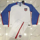 2016/2017 USA White Long Sleeve Football Uniforms. Dry Fit Jerseys