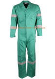 ASTM F 1506 Green Cotton Flame Retardant Safety Overall Workwear