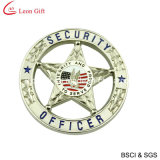 Wholesale Alloy Silver Police Badge (LM1065)