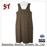 2018 New Ladies Sleeveless Casual Corduroy Dress