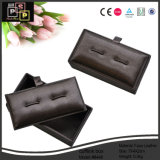 Simple Black PU Leather Cufflinks Box (8448)