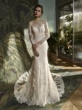 Long Sleeve Lace Mermaid Bridal Dress Wedding Gown