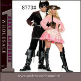 Sexy Halloween Women and Men Pirate Couple Costumes (8773)