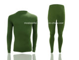 Compression Wear, Custom Long Sleeve Men Running Wear, Second Skins with Fleece