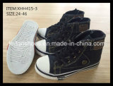 New Design Canvas Shoes Men Injection Shoes Wholesale (XHH415-3)