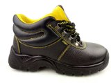 Embossed Splite Leather Safety Shoes