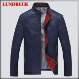 Leisure PU Jacket for Men Fashion Winter Coat