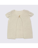 Girls Knitting/Knitted Short Sleeve Sweater for Spring/Autumn