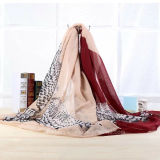 Cheap Wholesale Polyester Fashion Scarf with Eagle Design (HWBPS039)