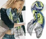 Better Quality with Cheap Price Contrast Color Printed Lady Scarf (HWBP106)