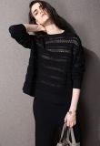 Fashion Clothing Hollow Nylon Knit Women Sweater