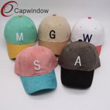 Faux Suede Baseball Hat/Cap with 3D Embroidery