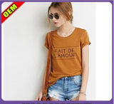 Fashion Sexy Cotton Print T-Shirt for Women (W247)