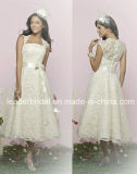 Cap Sleeves Short Wedding Dress Lace Vestidos Bridal Wedding Gowns Ld11522