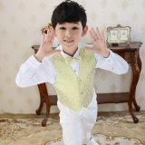 Boy Wedding Party Holioday Church Dress Suit Waistcoat