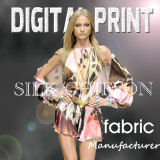 Printed Chiffon Fabric New Style Silk Touch for Lady Wear