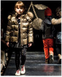Customized Kids Duck Down Jacket with Fur Collar