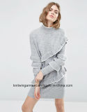 Women Knitted Long Sleeve Tight Sweater Sexy Dress