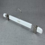 Custom Glossy White Wooden Pants / Clothes Hanger for Women