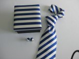 New Striped Design Men's Fashion Woven Silk Neckwear