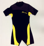 Short Neoprene Surfing Wetsuit with Nylon Fabric (HX15S122)