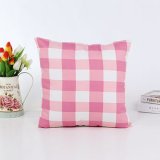 Fashion Yarn-Dyed Lattice Cushion Decorative Pillow (LPL-183)
