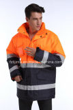 Winter Men Reflective Workwear High Visibility Safety Jacket