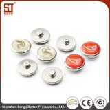 Wholesale Round Monocolor Individual Snap Metal Button for Bags