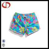 100% Polyester New Pattern Custom Swim Shorts for Women