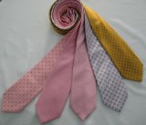 Men's Fashion Satin Background Woven Silk Neckties