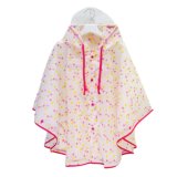 Girls Hot Sale Raincoat Waterproof PVC EVA Rain Poncho