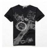 Custom Cotton/Polyester Printed T-Shirt for Men (M055)