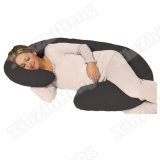 C Shaped Contoured Maternity Body Pregnancy Pillow with Zippered Cover
