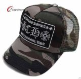 Camouflage 5 Panel Trucker Mesh Hat with Custom Logos on Hats