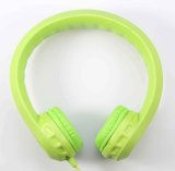 Green Wired Kids Headphones Volume Limited with Padded Cushions (OG-K100)