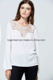 New Fashion Princess Cutting Sexy Lace Hollow out Latest Blouse