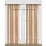 Hot Selling 2 Panels Grommet Jacquard Window Curtain