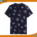 Wholesale Men Round Neck T-Shirts Fashion Printed Cotton T-Shirts