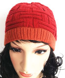 OEM Custom Beautiful Woven Jacquard Knitting Hat