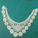 White Crochet Garment Accessory Cotton Fabric Ribbon Embroidery Lace Collar
