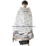 Waterproof Portable Emergency Blanket for Camping in Silver