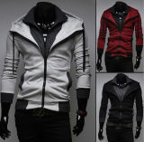 Fashion Designed Men's Winter Hooded Zip Sweater (14318)