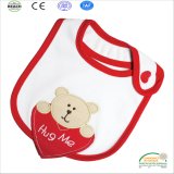 2017 Teddy Bear Embroidery Thick Baby Bibs