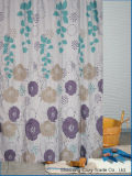 Flowers Design Fabric Bathroom Shower Curtain