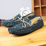 Navy Suede Leather Men Loafer Boat Footwear Casual Fashion Shoes
