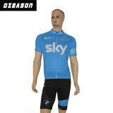 100% Polyester Man's Short Sleeve Cycling Jersey